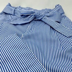 Banana Republic Pant Sz 0 Wide Leg Crop Stripe